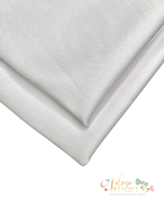 Tecido Prada Acetinado Branco - (38x100cm)