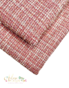 Tecido de Tweed Poá Rose - (38x100cm)