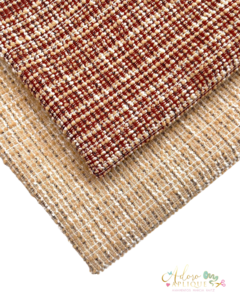 Tecido de Tweed Poá Chocolate ou Creme - (38x100cm)