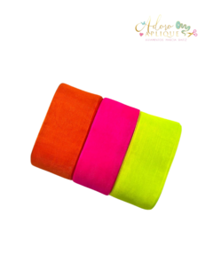 Fita Importada Organza Voal Neon 38 mm - 5 metros ou (Kit com 2 metros de cada) - comprar online