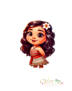 Aplique Acrílico Curvado para Tiara Moana - 1 unidade