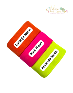 Fita Importada Organza Voal Neon 38 mm - 5 metros ou (Kit com 2 metros de cada)