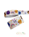 Kit Fita Gorgurão Estampada Yama Bolofofos (38 mm) - (2 metros ou 5 metros de cada)