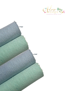 Lonita Jeans Linho Azul BB ou Tiffany - (24x67cm) - comprar online