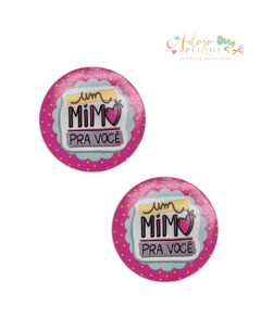 Adesivo Redondo Pink Mimo - 25 UNIDADES - comprar online