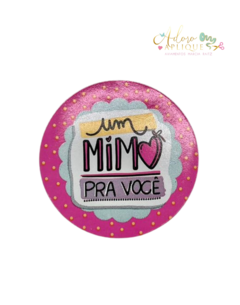 Adesivo Redondo Pink Mimo - 25 UNIDADES
