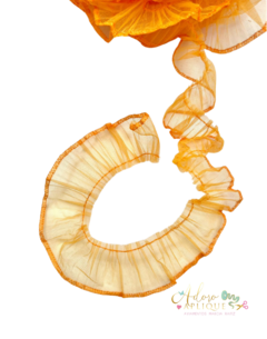Fita de Organza Franzidinha Laranja, Pink e Lilás (30 mm) - 2 metros ou kit - comprar online
