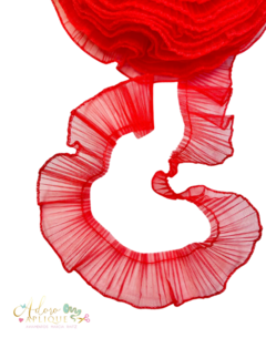 Fita de Organza Franzidinha Vermelho, Azul ou Amarelo (30 mm) - 2 metros ou kit - comprar online