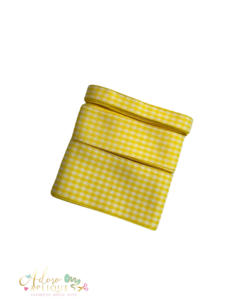 Kit Fita Importada Xadrez Amarelo (38, 25 e 10mm) - 2 metros de cada