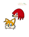 Aplique Emborrachado Turma Sonic - 2 unidades