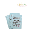 Cartão de Agradecimento Personalizado Azul BB (7,2 x 5,5cm) - 20 UNIDADES