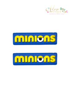 Aplique Emborrachado Plaquinha Minions - 2 unidades