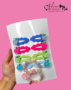 411 - Kit Tic Tac Babadinho com Frutinha - (Kit com 4 parzinhos + 2 Kit pulseiras)