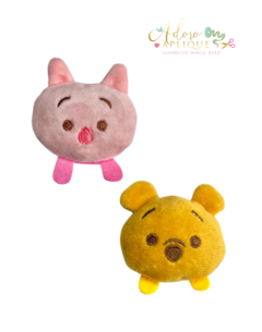 Aplique de Pelúcia Ursinho Pooh, Leitão ou Stitch - 2 unidades - comprar online