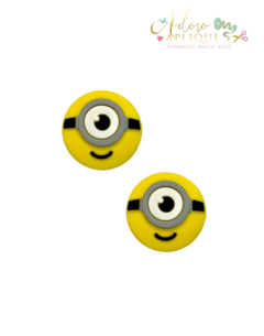 Apliques Emborrachados Minions - 2 unidades