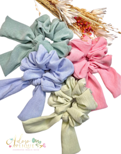 Kit Scrunchie de Viscose Candy - 4 Unidades (1 de cada)