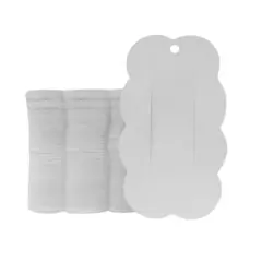 Cartela Tag Nuvem Comprida Branca Dois Cortes (6x10,5cm) - 25 ou 100 unidades