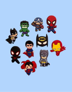 Aplique Emborrachado Super Heróis - 10 unidades mix - comprar online