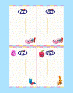 Kit Cartelas Fundo de Caixa Fini 230g (9,5x14cm) - 4 Unidades (1 de cada) - comprar online