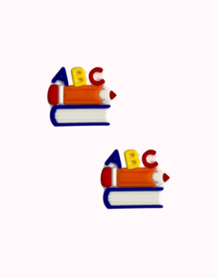 Apliques Emborrachado Livro ABC Escolar - 2 unidades