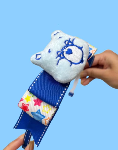 Kit Tiara Ursinho Carinhoso com Fita Pespontada Escolar - 1 Unidade - Adoro Aplique