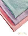 Tecido Prada Acetinado Salmão, Lilás e Tiffany - (38x100cm)