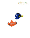Apliques Emborrachado Procurando Nemo Dory e Nemo - 2 unidades - comprar online