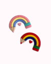 Apliques Emborrachado Lápis Arco Íris com Coração Colorido ou Candy Escolar - 2 unidades