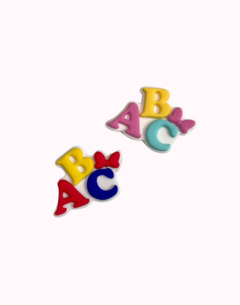 Apliques Emborrachado ABC Colorido ou Candy Escolar - 2 unidades