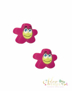Aplique Acrílico Duplo Fini Marshmallow Flor - 2 unidades - comprar online