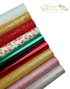 Kit 129 - Lonitas Coleção Natal Cerejinhas (12 x 34cm) - 9 Pedaços