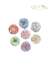 Aplique de Tecido Flor com Miolo - 5 unidades mix - comprar online