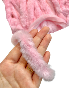 Cordão de Pelúcia Rosa BB (10mm) - 2 metros - comprar online