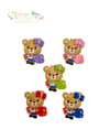 Apliques Emborrachado Ursinho Mochila Escolar - 2 ou 5 unidades mix