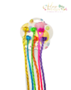 Mecha de Cabelo Trançado Colorido na Presilha - 1 Cartela com 6 Mechas - comprar online