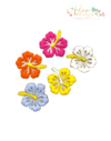 Apliques Emborrachado Flor Havaí - 2 unidades - comprar online
