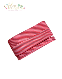Kit Fita Chevron Yama Vermelho (38mm e 10mm) - 2 metros de cada