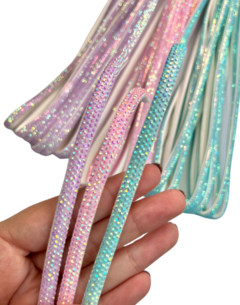 Cordão Meia Cana de Strass Candy Color (6mm) - 1 metro - comprar online