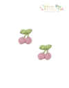 Aplique de Cerejinha Rosa Bordada - 5 unidades - comprar online