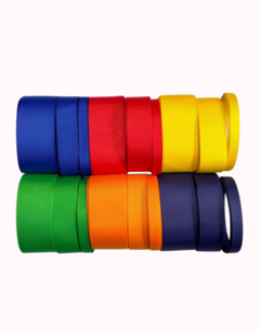 Kit Fita de Gorgurão Yama Cores Escolar (38, 22 e 10 mm) - 2 metros de cada - comprar online