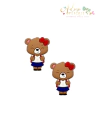 Apliques Emborrachado Ursinho Escolar - 2 unidades - comprar online
