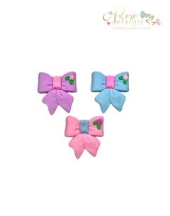 Kit Apliques Emborrachados lacinhos - 3 unidades (1 de cada) - comprar online