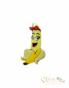 Aplique Acrílico Duplo Fini Bananinhas Curvado para Tiara - 1 unidade - comprar online