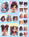 Kit Cartelas Fundo de Caixa Meninas Fini 230g (19x12cm) - 5, 10 ou 20 unidades mix - comprar online