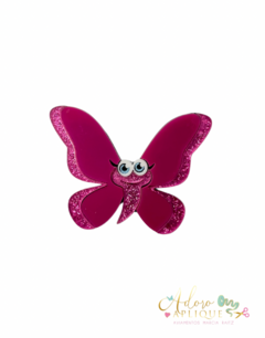 Aplique Acrílico Duplo Fini Borboleta Curvado para Tiara - 1 unidade - comprar online
