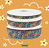Kit Fita Gorgurão Estampada Yama Floral Verão (38 mm) - (2 metros ou 5 metros de cada)