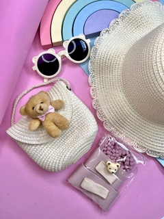 Kit Chapéu de Palha, Bolsinha e Óculos Infantil - 1 unidade - comprar online