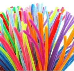 Hastes de Chenile Pelúcia com Ferro Colorido - 10 unidades - (cópia) na internet