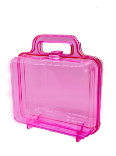 Imagem do Maletinha de Acrílico Lilás, Transparente ou Rosa - 1 unidade