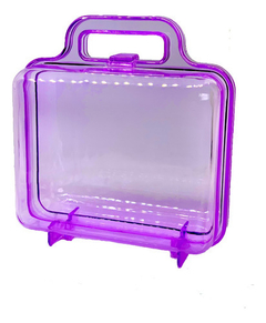 Maletinha de Acrílico Lilás, Transparente ou Rosa - 1 unidade na internet